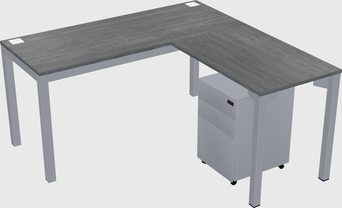 L-shaped desk