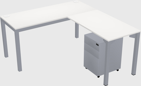 L-shaped desk