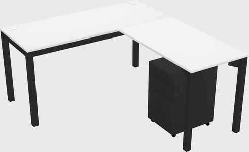 L-shaped desk