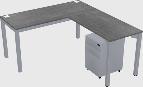 L-shaped desk