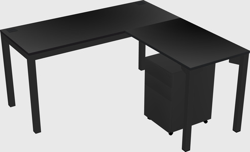 L-shaped desk