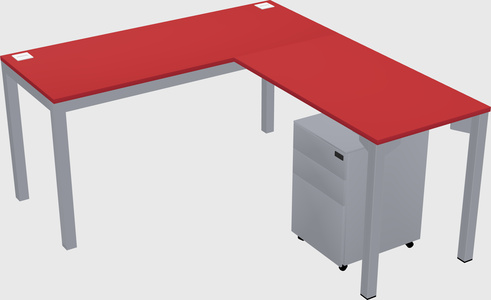 L-shaped desk