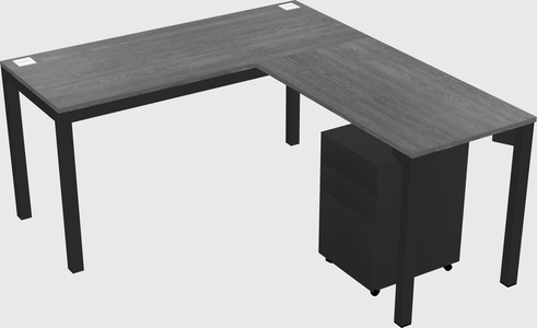 L-shaped desk