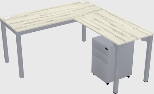 L-shaped desk