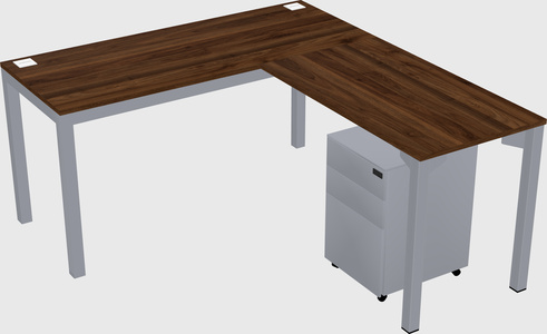 L-shaped desk