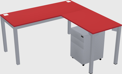 L-shaped desk
