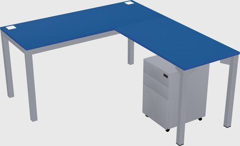L-shaped desk