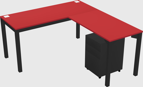 L-shaped desk
