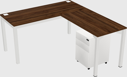 L-shaped desk