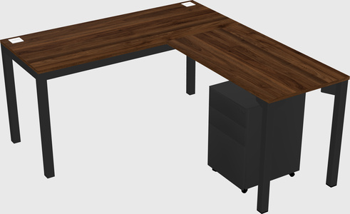 L-shaped desk