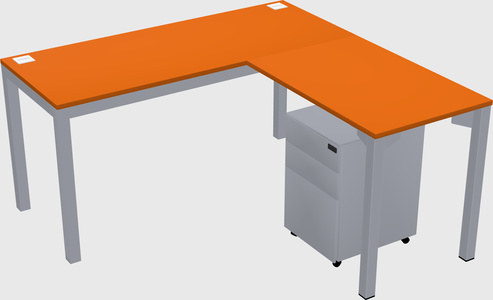L-shaped desk