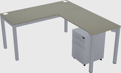 L-shaped desk