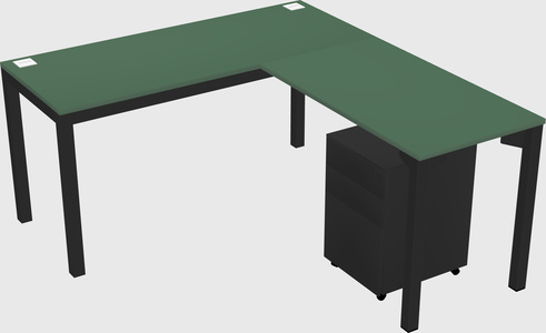 L-shaped desk