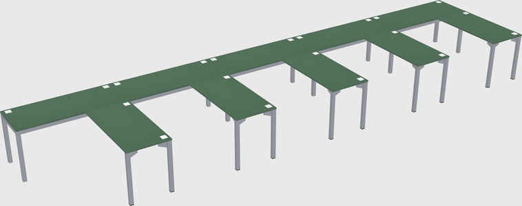 L-shaped desk
