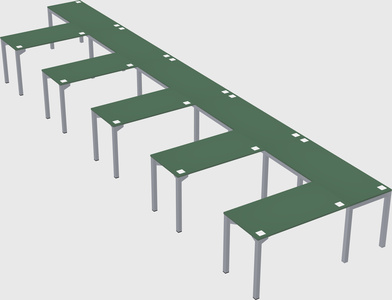 L-shaped desk