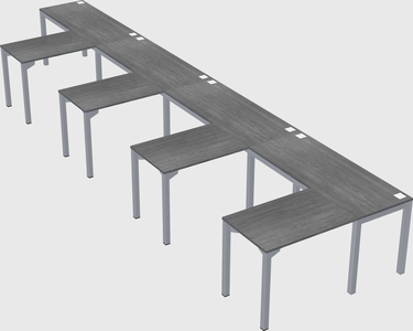 L-shaped desk
