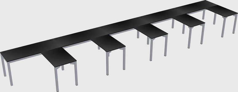 L-shaped desk