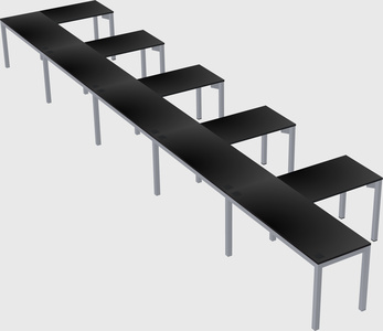 L-shaped desk
