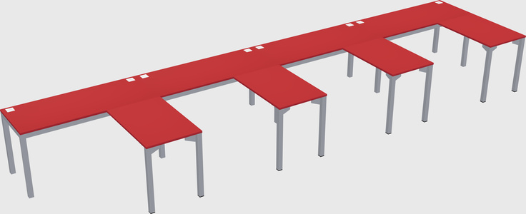 L-shaped desk