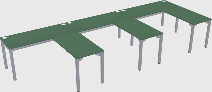 L-shaped desk