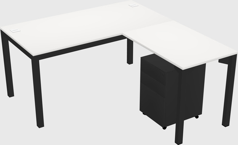 L-shaped desk
