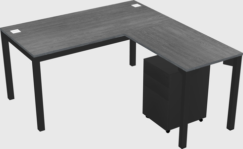 L-shaped desk