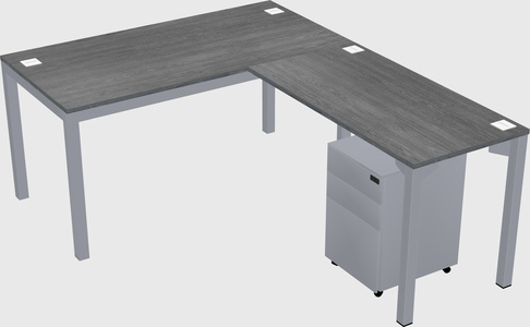 L-shaped desk