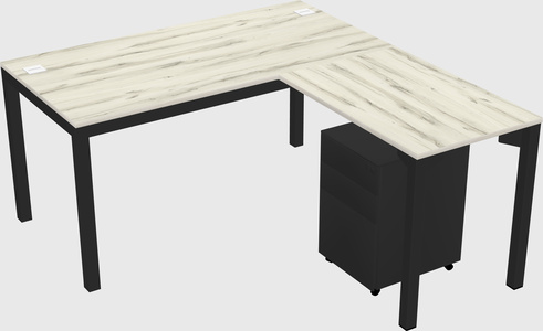 L-shaped desk