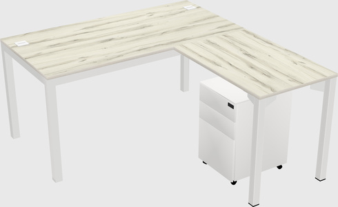 L-shaped desk