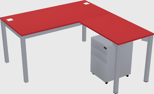 L-shaped desk
