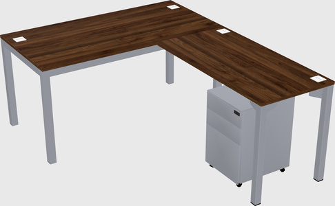 L-shaped desk