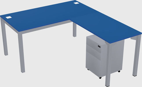 L-shaped desk