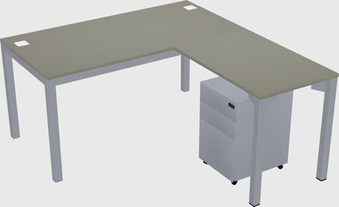 L-shaped desk