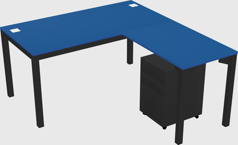 L-shaped desk