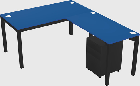 L-shaped desk