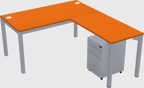 L-shaped desk