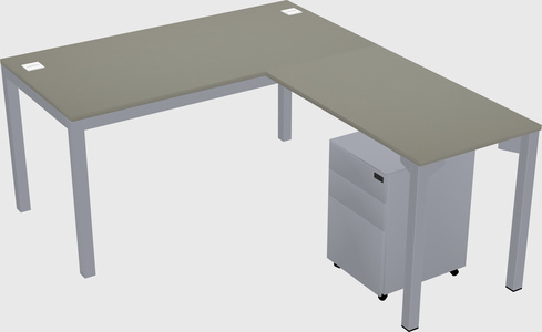 L-shaped desk