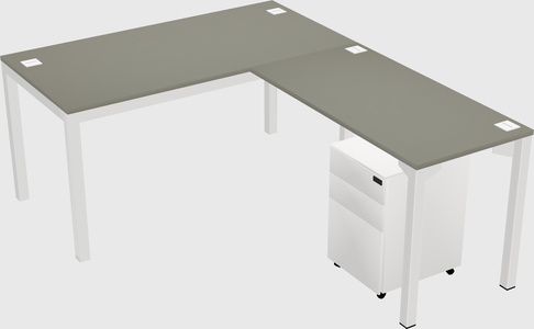 L-shaped desk
