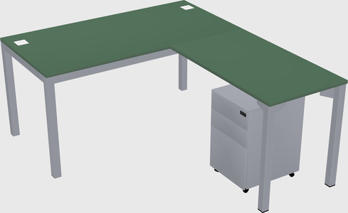 L-shaped desk