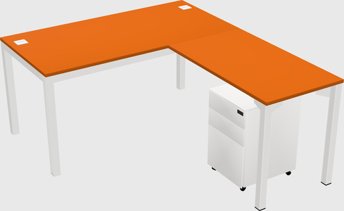 L-shaped desk