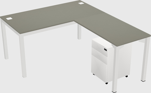 L-shaped desk