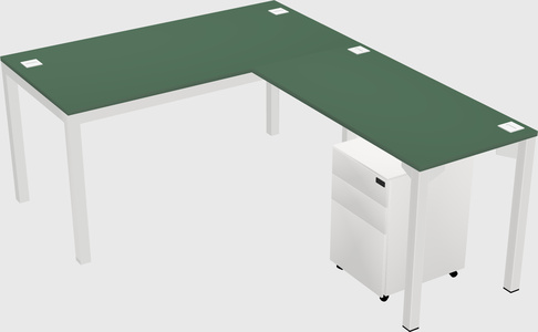 L-shaped desk