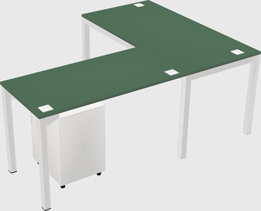 L-shaped desk
