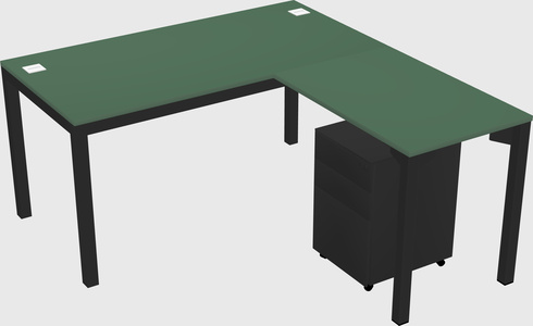 L-shaped desk