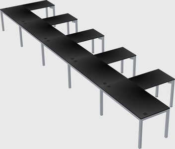 L-shaped desk