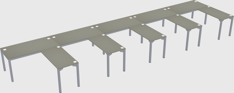 L-shaped desk