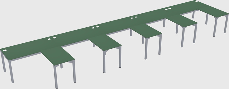 L-shaped desk