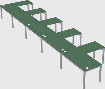 L-shaped desk