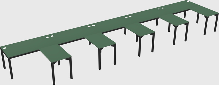 L-shaped desk