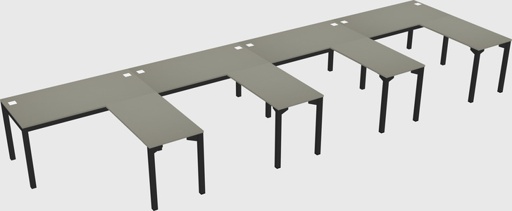 L-shaped desk